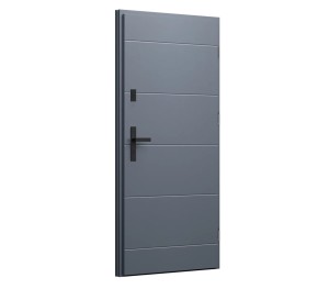 Drzwi zewnętrzne Wikęd PREMIUM PLUS Wzór 26C Antracyt 90