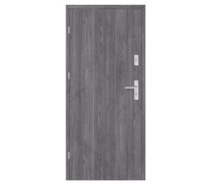 Drzwi wewnętrzne wejściowe Erkado Herse Set Jesion Grafit Premium Pakiet GOLD