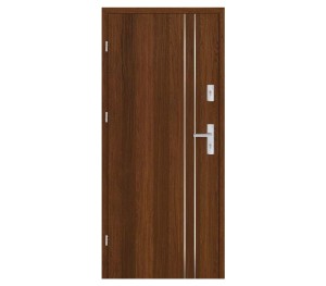 Drzwi wewnętrzne wejściowe Erkado Herse Lux Set 104 Orzech Greko Pakiet GOLD