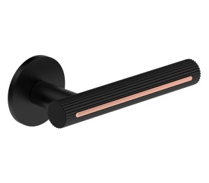 Klamka Metal-Bud Eleganza / Elegant czarny mat z miedzianą wstawką