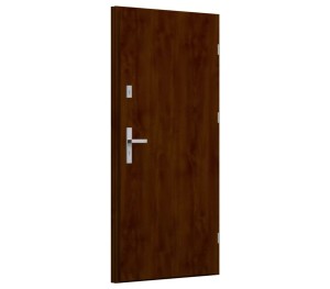Drzwi zewnętrzne Wikęd BASIC 3.0 Pełne Orzech 90