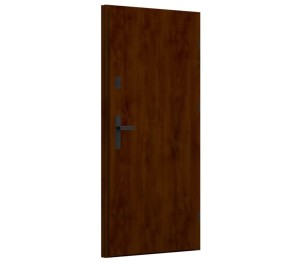 Drzwi zewnętrzne Wikęd BASIC 3.0 Tłoczone Orzech 90