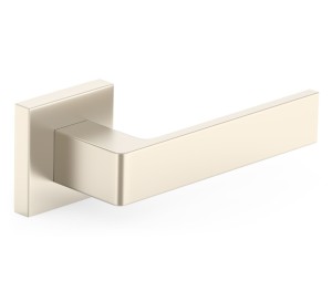 Klamka z kwadratowym szyldem Metal-Bud Rumba K - nikiel satyna velvet