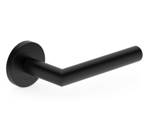 Klamka z okrągłym szyldem Metal-Bud Nova - czarny mat