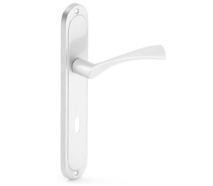 Klamka z długim szyldem Metal-Bud Diana - nikiel szczotkowany